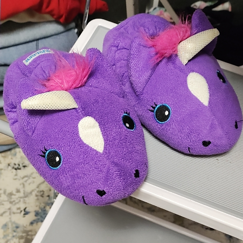 Purple Unicorn Kids Slippers